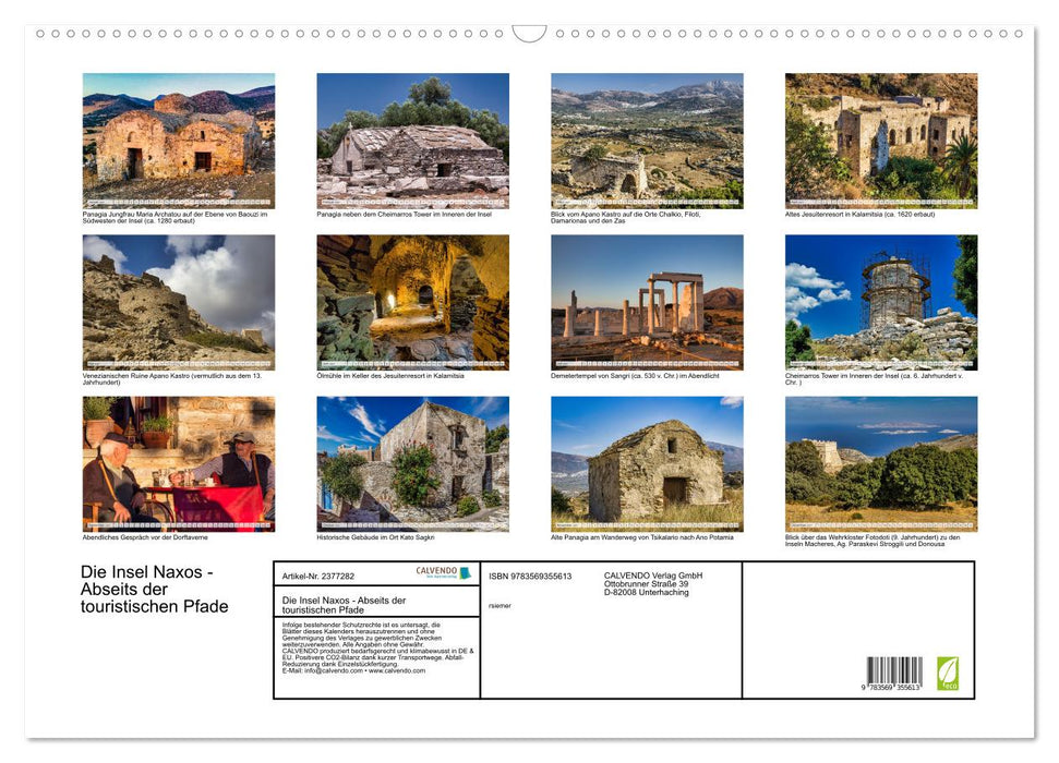 Die Insel Naxos - Abseits der touristischen Pfade (CALVENDO Wandkalender 2027)