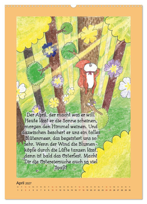 Tobi und das Jahr (CALVENDO Premium Wandkalender 2027)