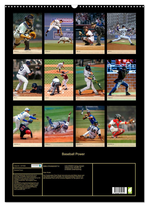Baseball Power (CALVENDO Wandkalender 2027)