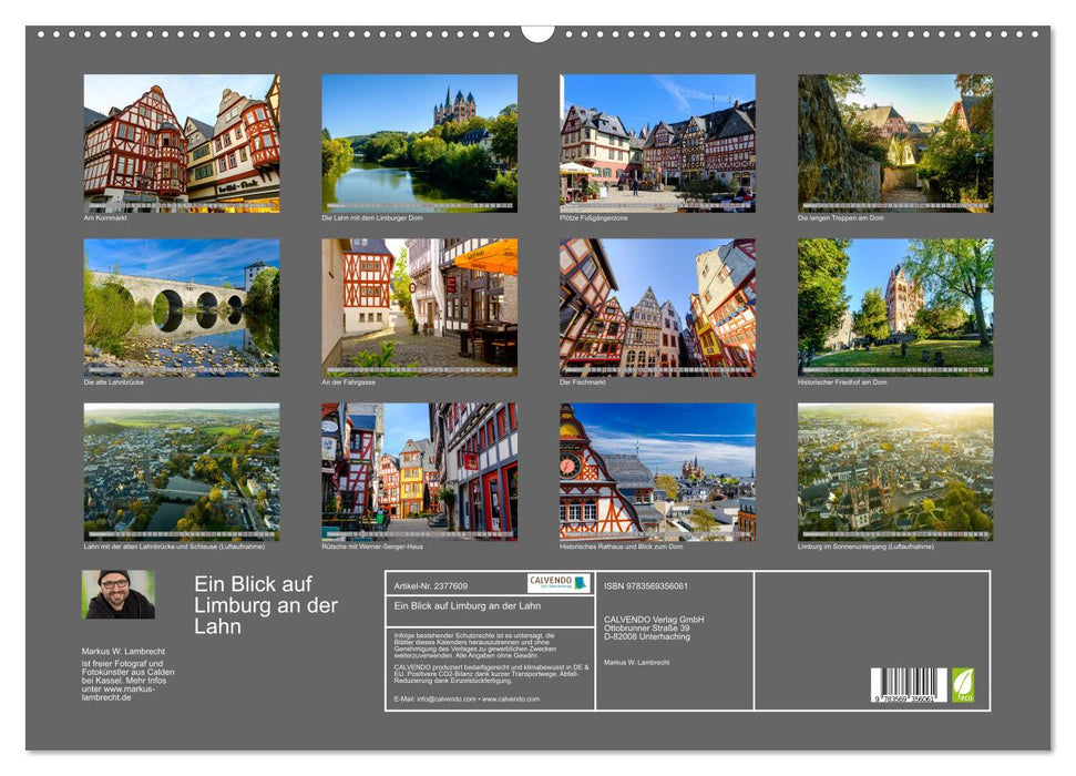 Ein Blick auf Limburg an der Lahn (CALVENDO Wandkalender 2027)