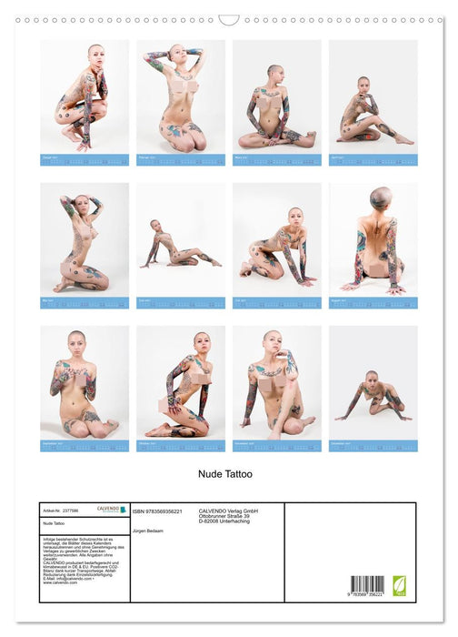 Nude Tattoo (CALVENDO Wandkalender 2027)