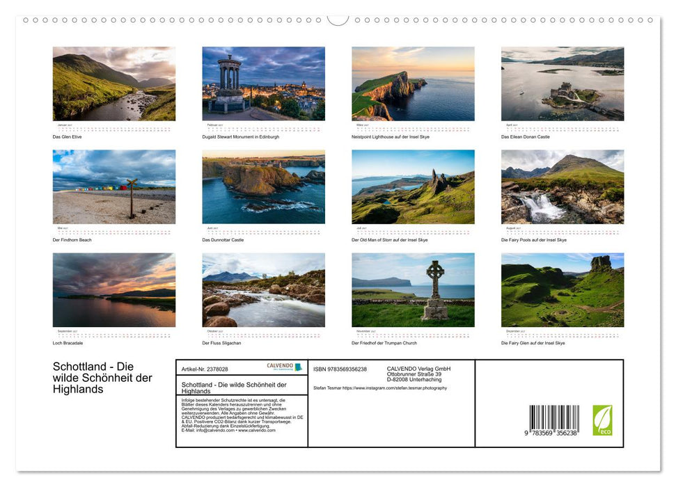 Schottland - Die wilde Schönheit der Highlands (CALVENDO Premium Wandkalender 2027)