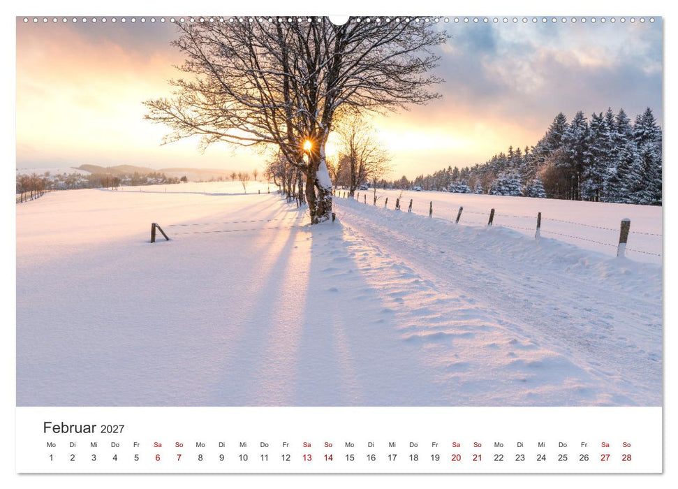 Das Sauerland im Wechsel der Jahreszeiten (CALVENDO Wandkalender 2027)