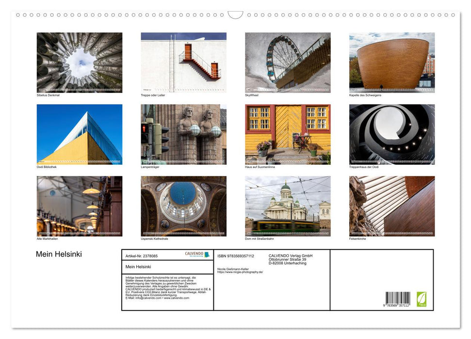Mein Helsinki (CALVENDO Wandkalender 2027)