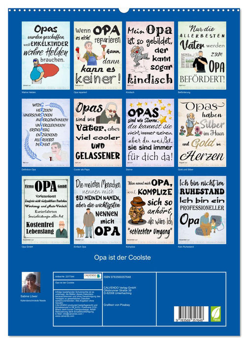 Opa ist der Coolste (CALVENDO Premium Wandkalender 2027)