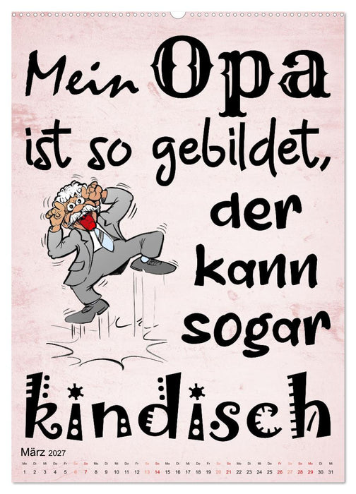 Opa ist der Coolste (CALVENDO Premium Wandkalender 2027)