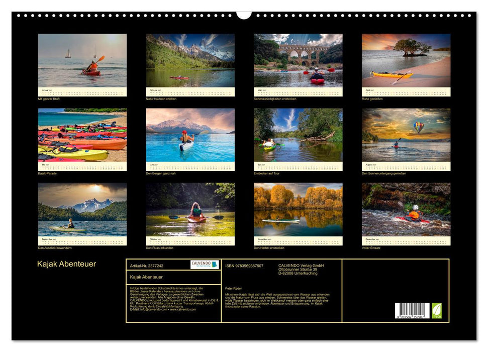 Kajak Abenteuer (CALVENDO Wandkalender 2027)