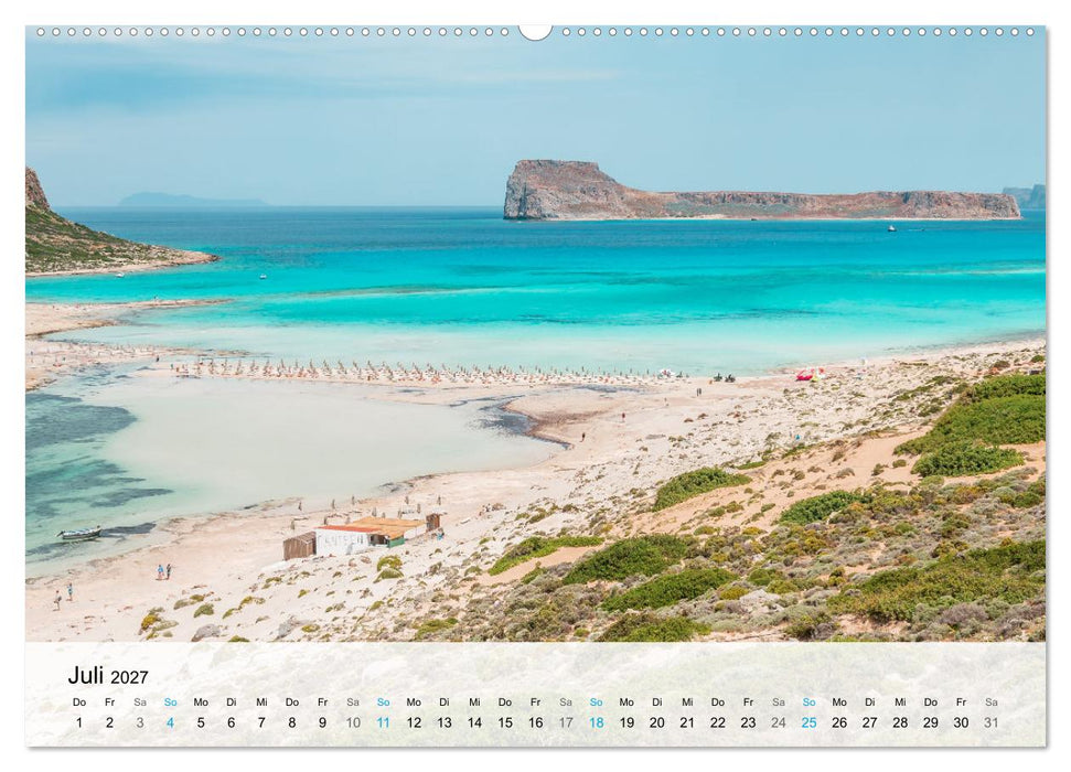 Kreta - Die schönsten Strände (CALVENDO Premium Wandkalender 2027)