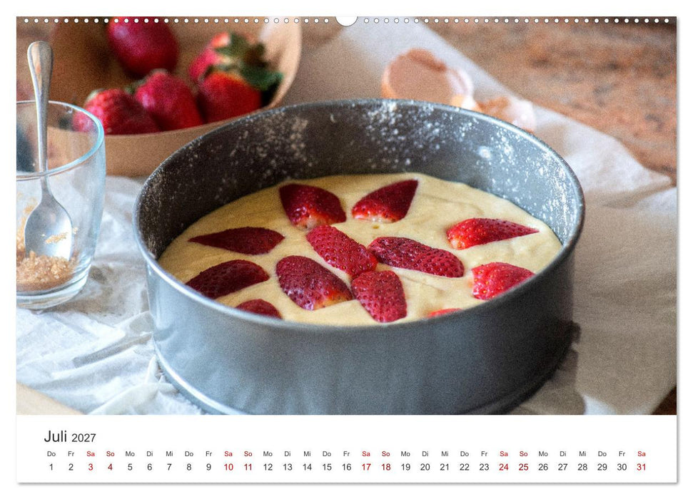 Backen mit Liebe - Selbstgemachtes von Zuhause (CALVENDO Premium Wandkalender 2027)