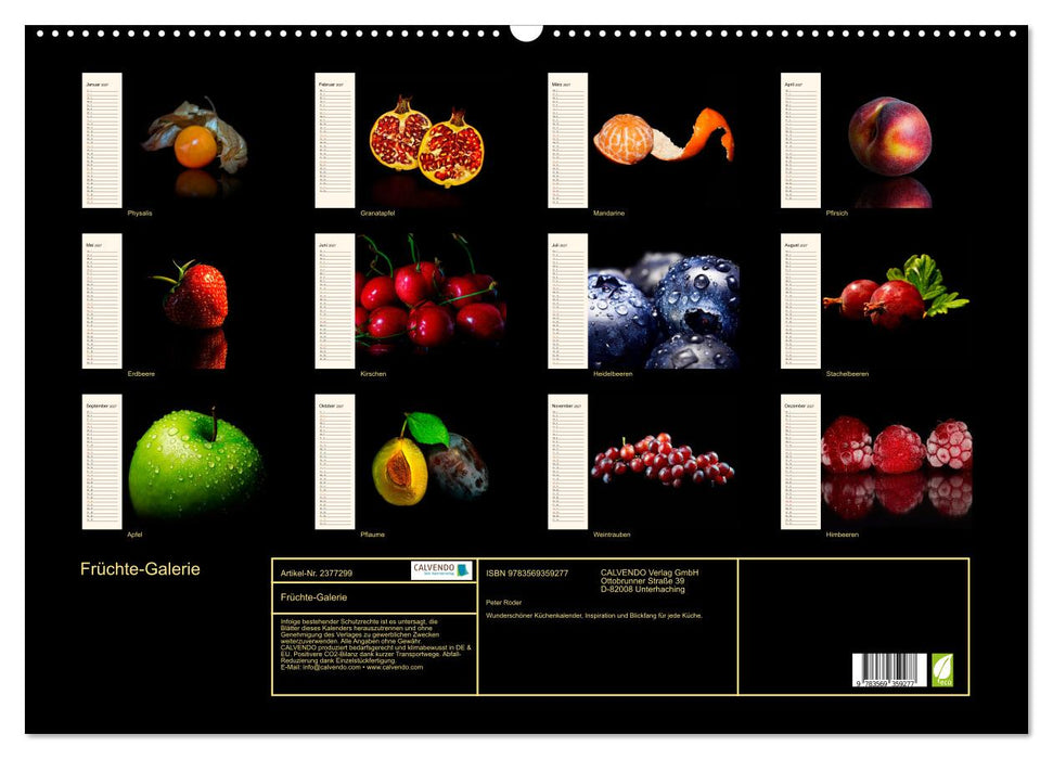 Früchte-Galerie (CALVENDO Wandkalender 2027)