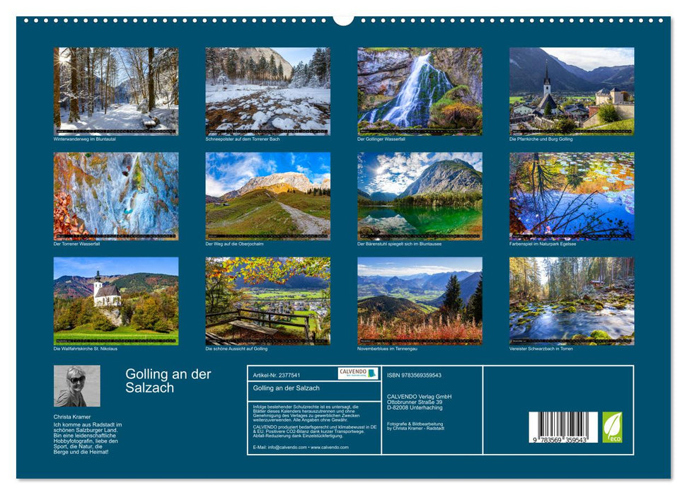 Golling an der Salzach (CALVENDO Premium Wandkalender 2027)