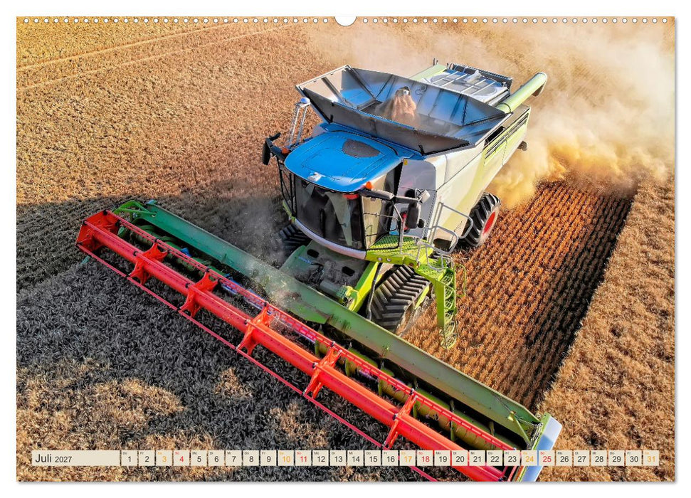 Mähdrescher - autonom unterwegs (CALVENDO Premium Wandkalender 2027)
