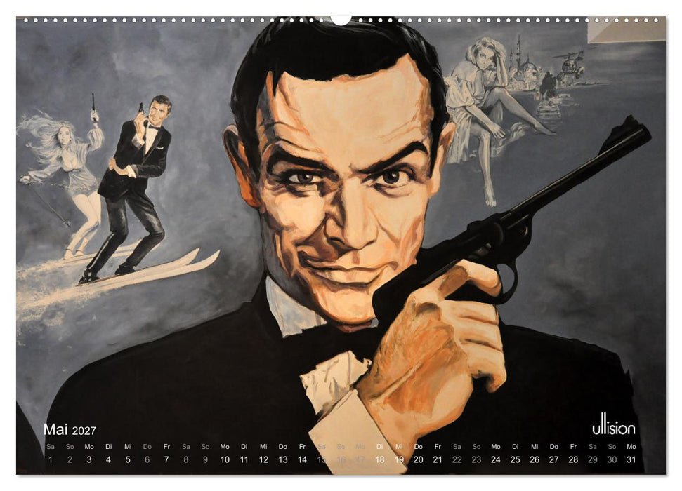 GANZ GROSSES KINO - Meisterwerke der Wandgestaltung (CALVENDO Premium Wandkalender 2027)