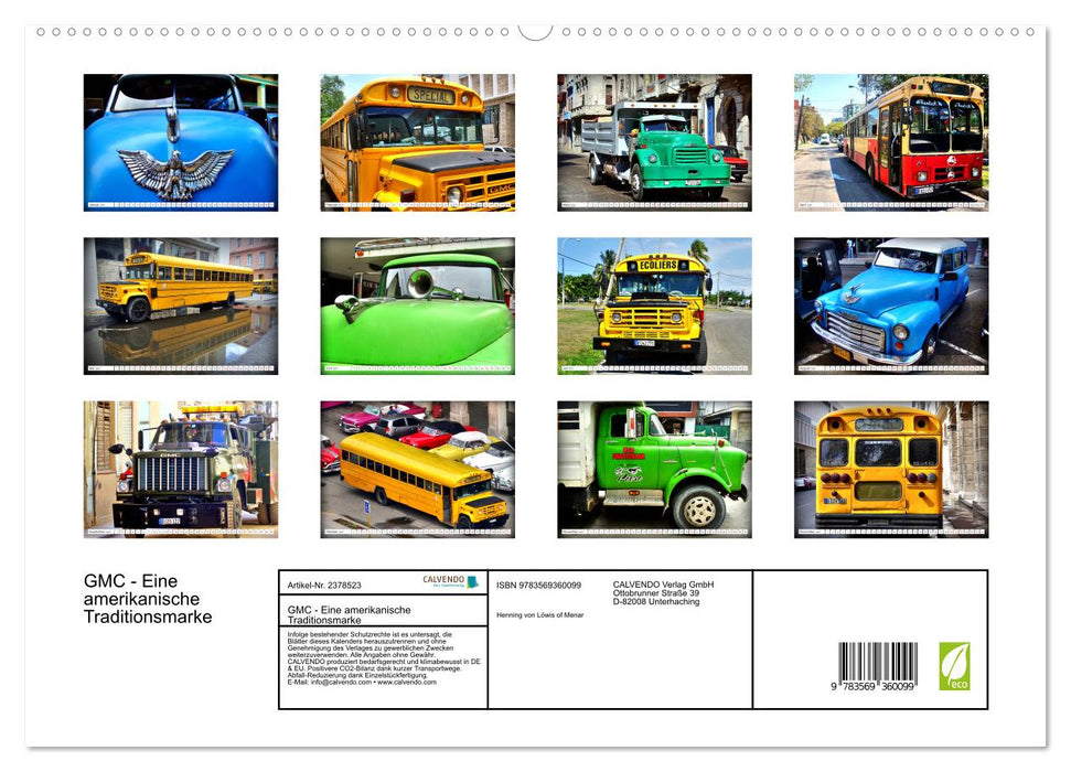 GMC - Eine amerikanische Traditionsmarke (CALVENDO Premium Wandkalender 2027)