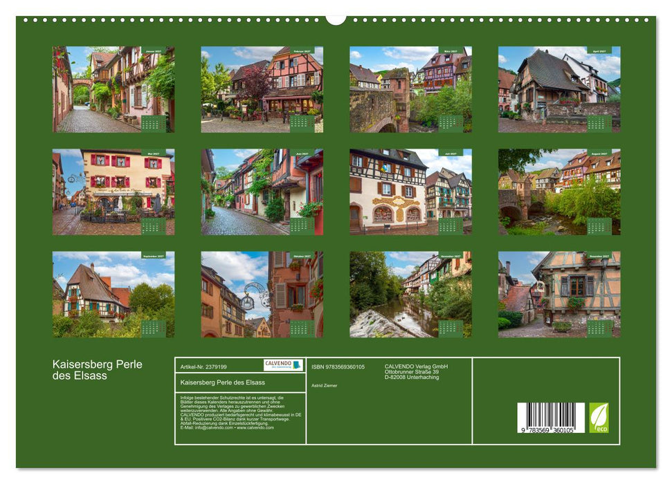 Kaisersberg Perle des Elsass (CALVENDO Premium Wandkalender 2027)