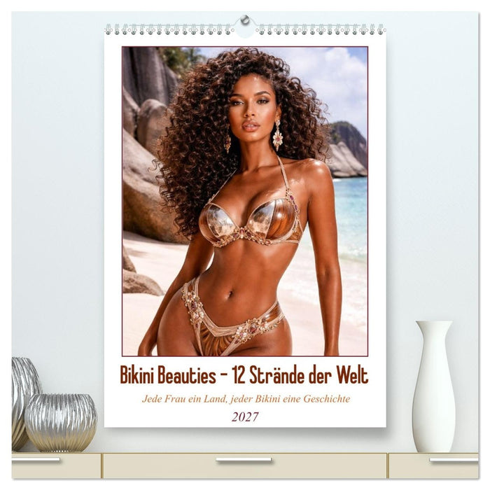 Bikini Beauties – 12 Strände der Welt (CALVENDO Premium Wandkalender 2027)
