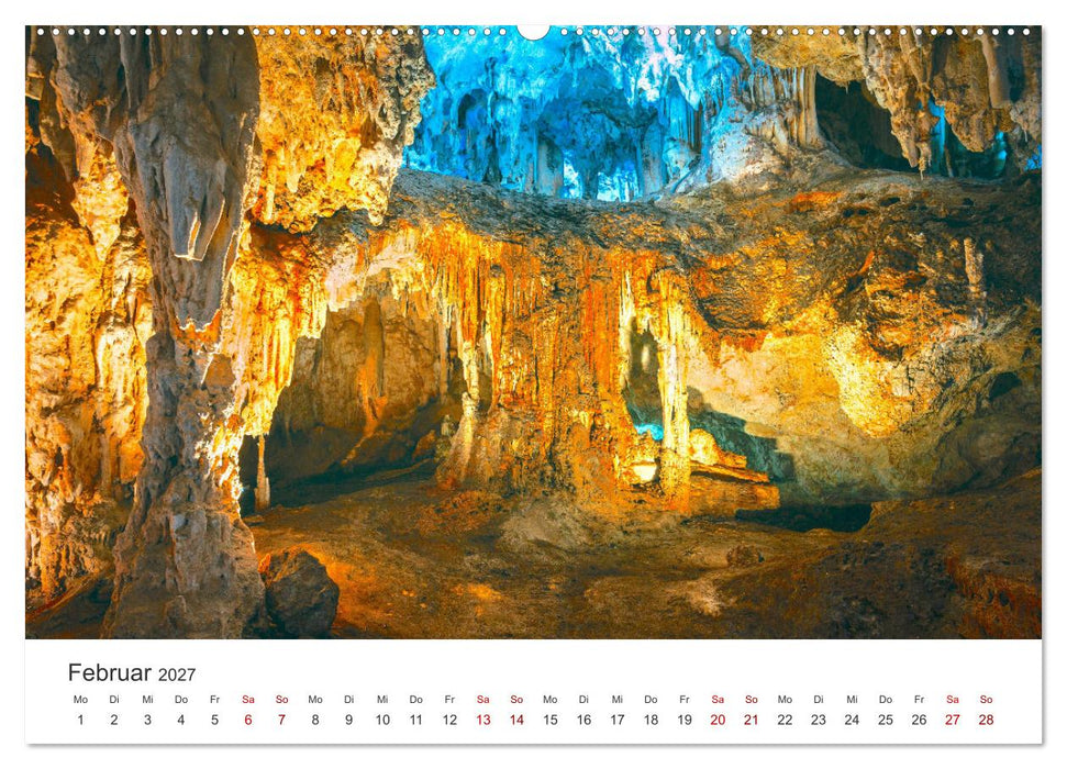Höhlen - Eine Abenteuerreise ins Unbekannte. (CALVENDO Wandkalender 2027)