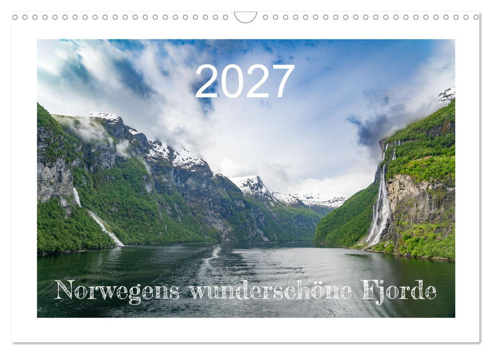 Norwegens wunderschöne Fjorde (CALVENDO Wandkalender 2027)
