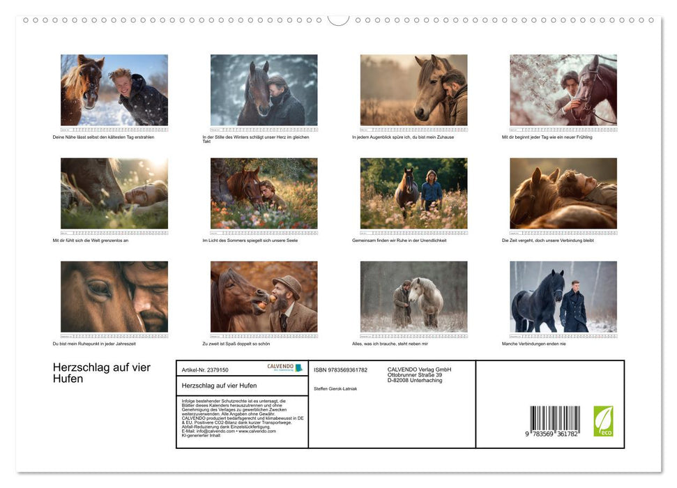 Herzschlag auf vier Hufen (CALVENDO Premium Wandkalender 2027)