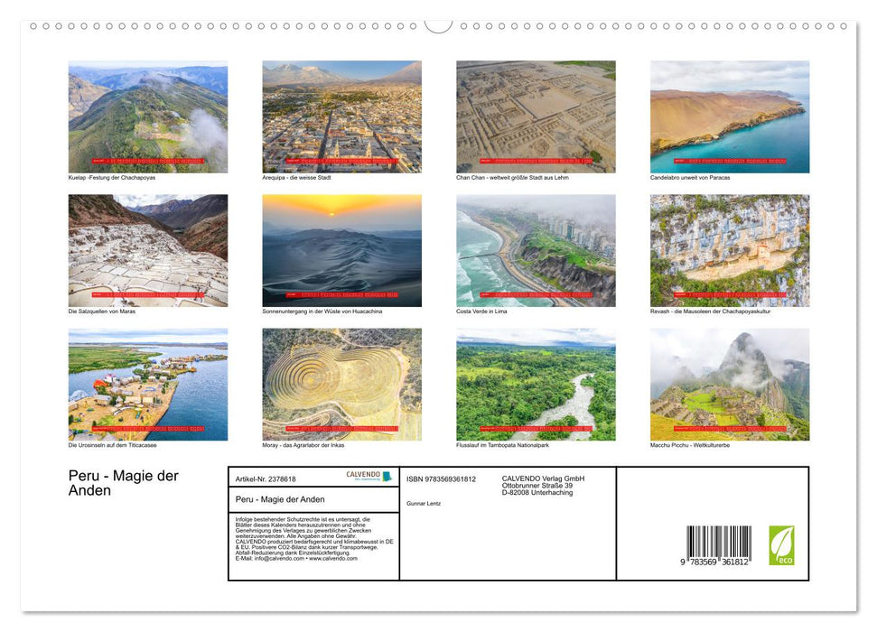 Peru - Magie der Anden (CALVENDO Premium Wandkalender 2027)