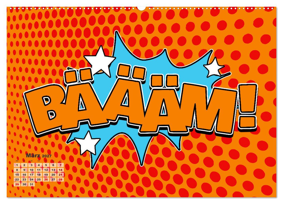 Retro Comic Explosions (CALVENDO Wandkalender 2027)