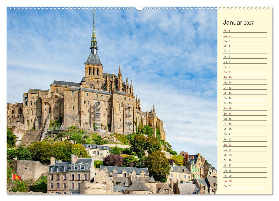 Zauberhafte Normandie: Frankreichs wilde, wunderbare Küste (CALVENDO Premium Wandkalender 2027)
