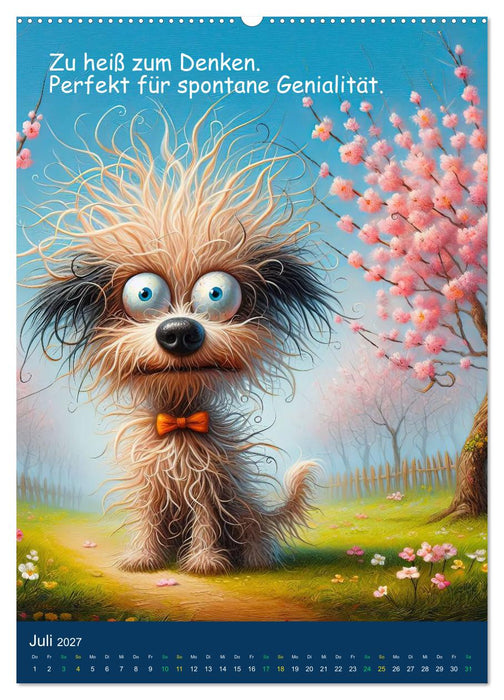 Surreale Hundeträume Hunde, die aussehen wie deine Montagsgefühle (CALVENDO Premium Wandkalender 2027)