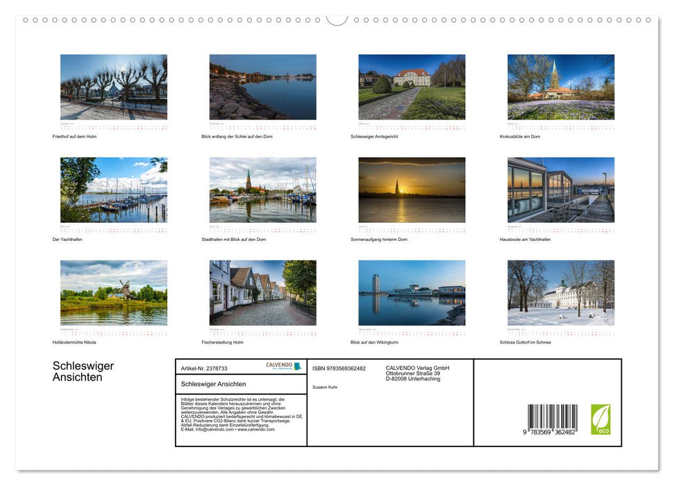 Schleswiger Ansichten (CALVENDO Premium Wandkalender 2027)