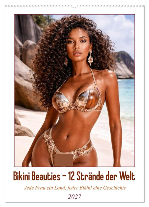 Bikini Beauties – 12 Strände der Welt (CALVENDO Wandkalender 2027)