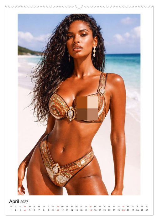 Bikini Beauties – 12 Strände der Welt (CALVENDO Wandkalender 2027)