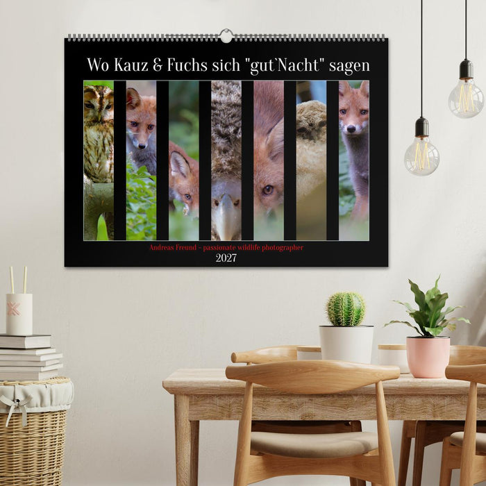 Wo Kauz & Fuchs sich "gut`Nacht" sagen (CALVENDO Wandkalender 2027)