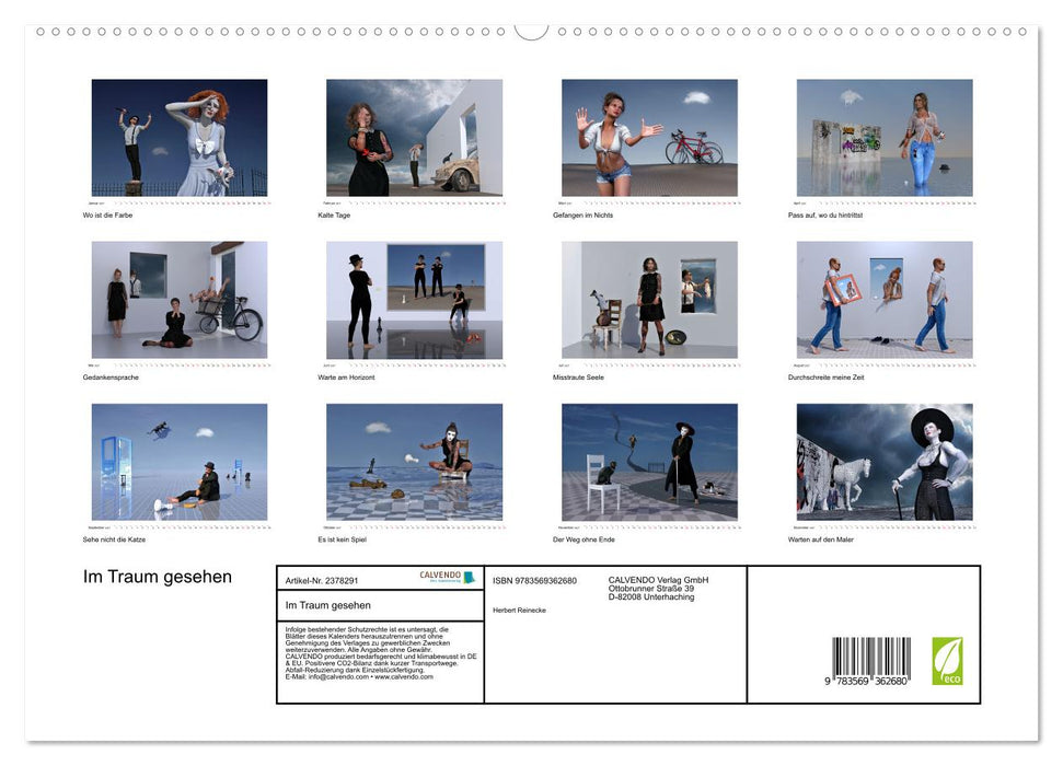 Im Traum gesehen (CALVENDO Premium Wandkalender 2027)