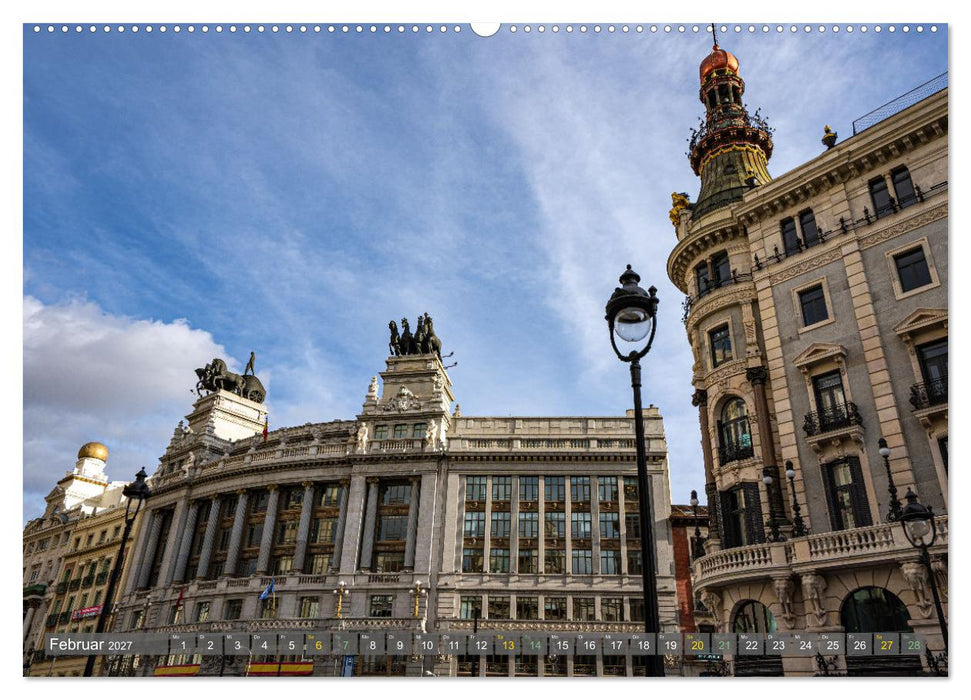 MADRID MONUMENTAL - Atemberaubende Architektur und kunstvolle Fassaden (CALVENDO Wandkalender 2027)