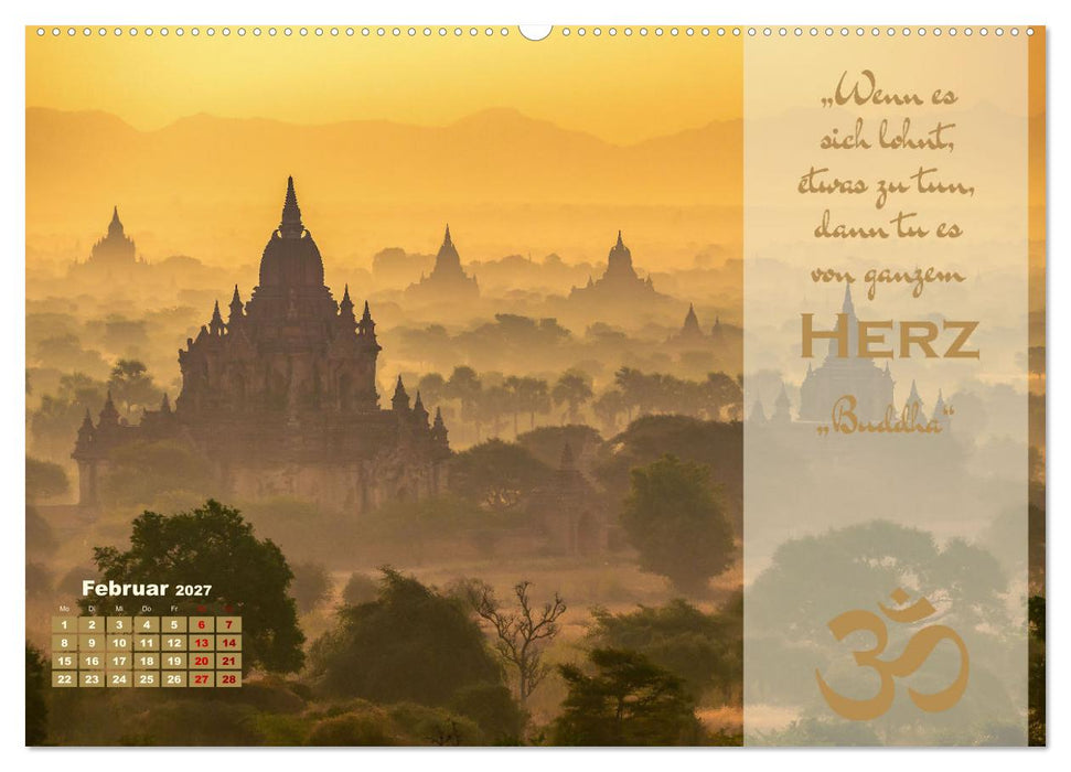 Erleuchtende Worte, Lebensweisheiten von Gautama Buddha by VogtArt (CALVENDO Wandkalender 2027)
