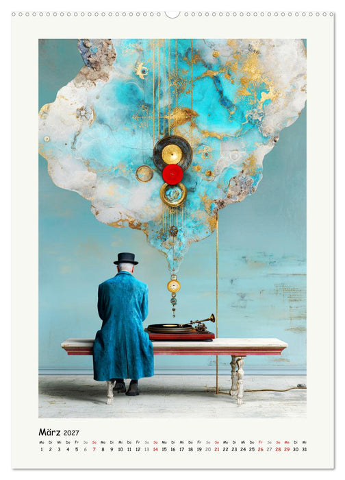 Echo der Stille. Poetische Reise durch Träume und Fantasie (CALVENDO Premium Wandkalender 2027)