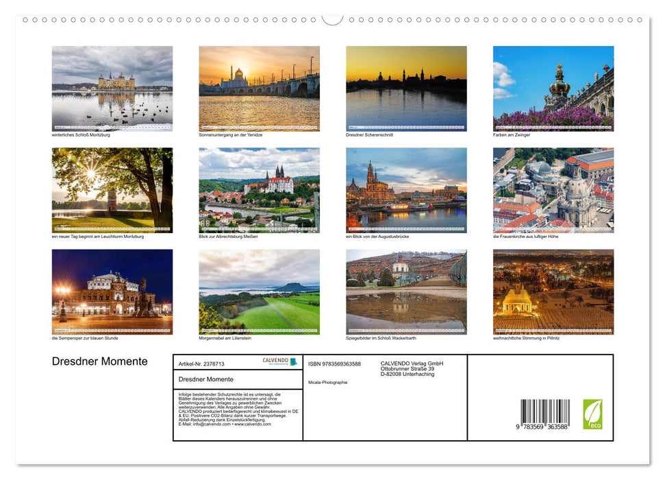 Dresdner Momente (CALVENDO Premium Wandkalender 2027)
