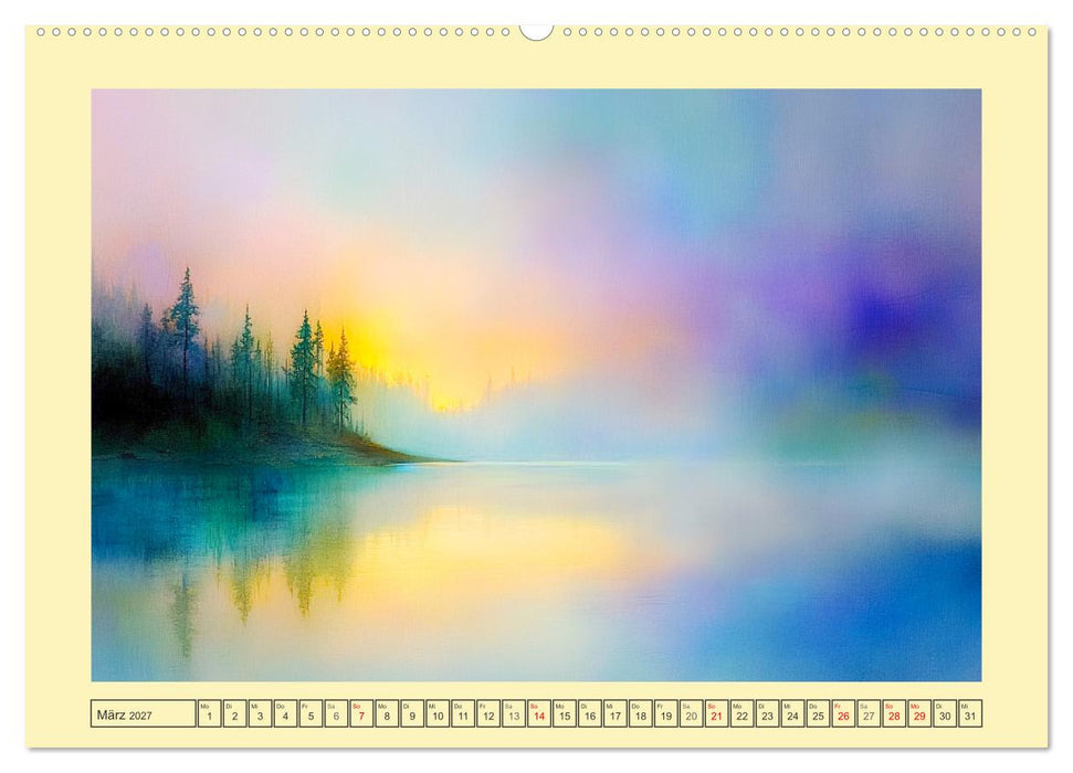 Finnlands Stille. Eine Aquarell-Reise durch den Norden (CALVENDO Premium Wandkalender 2027)