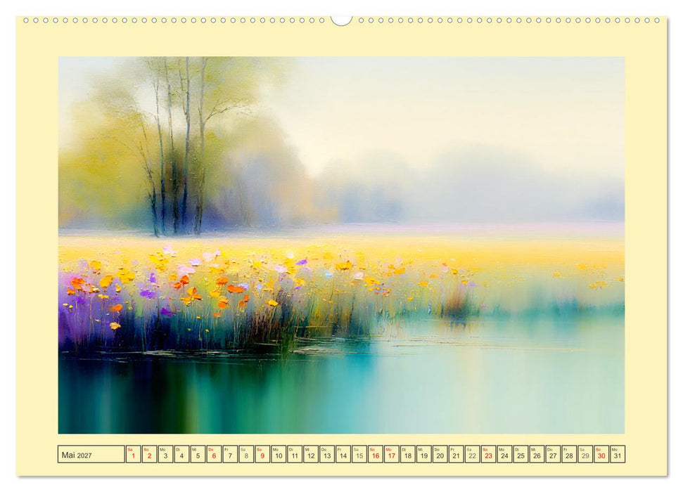 Finnlands Stille. Eine Aquarell-Reise durch den Norden (CALVENDO Premium Wandkalender 2027)