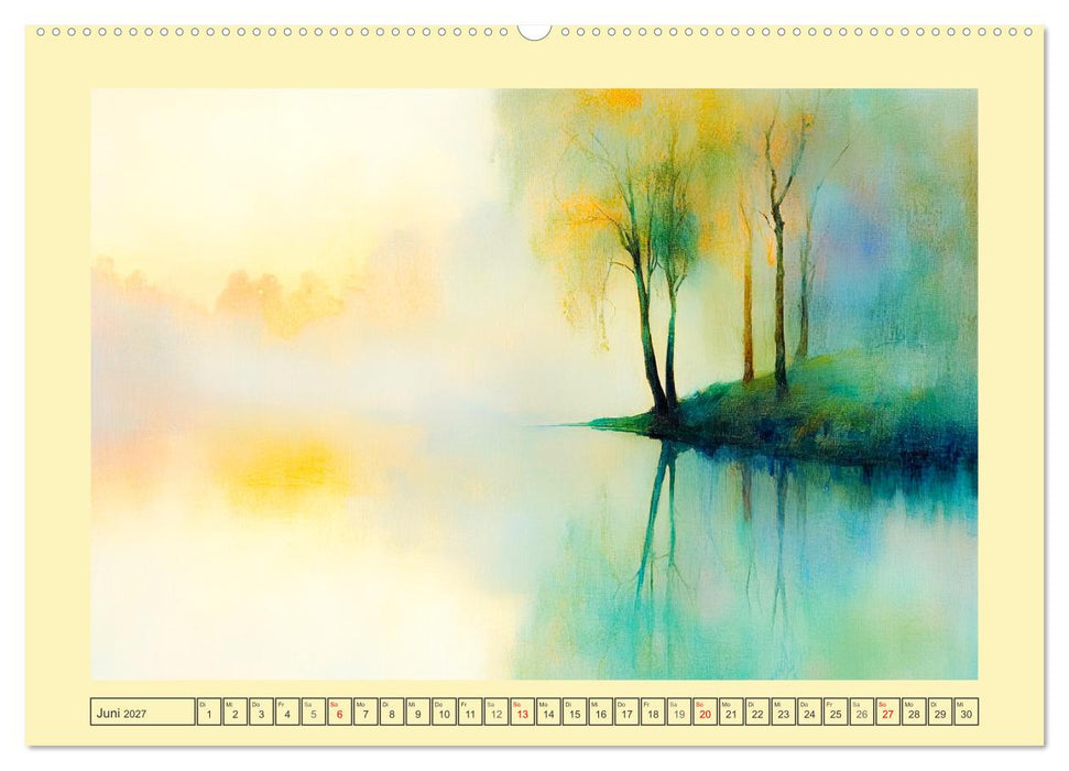 Finnlands Stille. Eine Aquarell-Reise durch den Norden (CALVENDO Premium Wandkalender 2027)