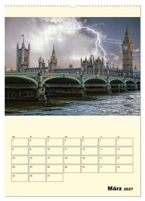 Metropolen im Gewitter (CALVENDO Wandkalender 2027)