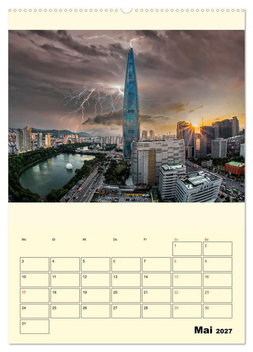 Metropolen im Gewitter (CALVENDO Wandkalender 2027)