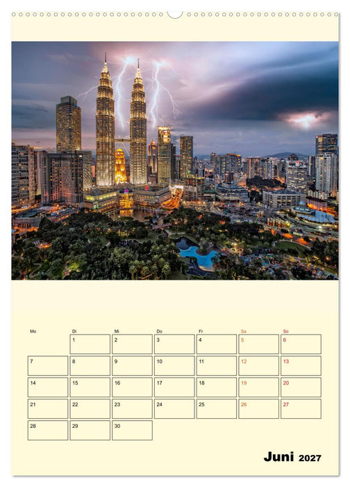Metropolen im Gewitter (CALVENDO Wandkalender 2027)
