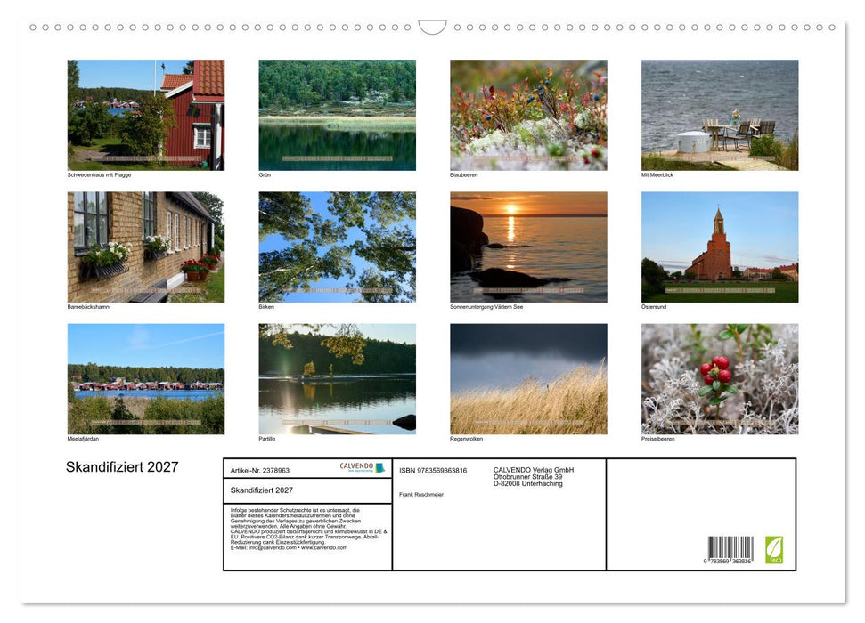Skandifiziert 2027 (CALVENDO Wandkalender 2027)