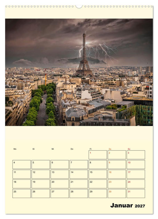 Metropolen im Gewitter (CALVENDO Premium Wandkalender 2027)