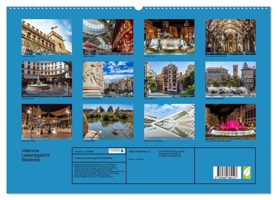 Valencia Lebensgefühl Welterbe (CALVENDO Premium Wandkalender 2027)