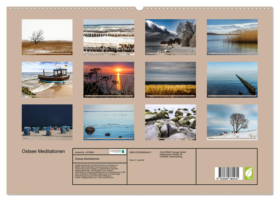 Ostsee Meditationen (CALVENDO Premium Wandkalender 2027)