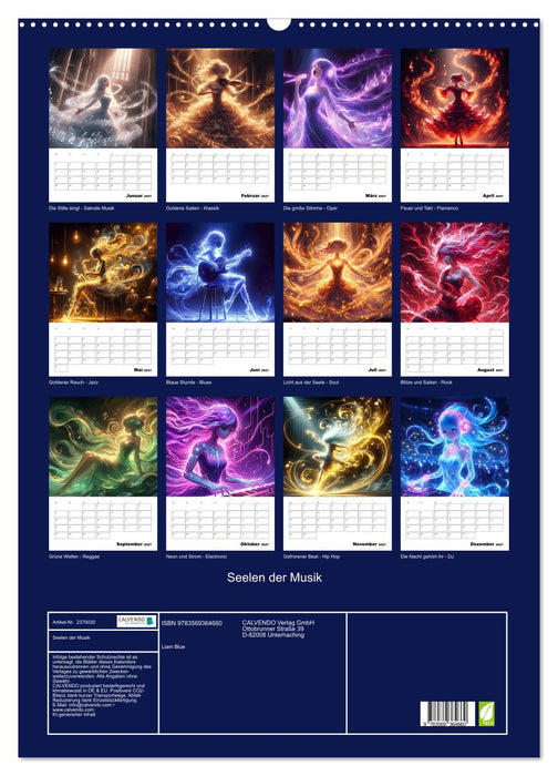 Seelen der Musik (CALVENDO Wandkalender 2027)