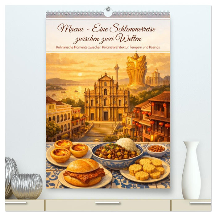 Macau - Eine Schlemmerreise zwischen zwei Welten (CALVENDO Premium Wandkalender 2027)