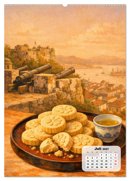 Macau - Eine Schlemmerreise zwischen zwei Welten (CALVENDO Premium Wandkalender 2027)