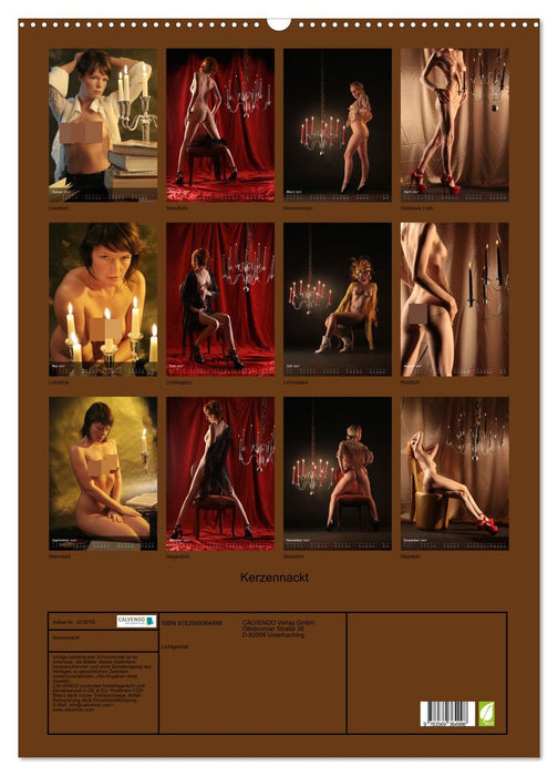 Kerzennackt (CALVENDO Wandkalender 2027)
